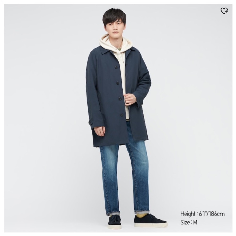 Uniqlo Men’s Lightweight H2O Repellent Coat - Navy